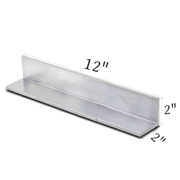 Aluminum Angle 6061 by Tlence 2in x 2in x 1/4in 12in T5 Mill Stock-1